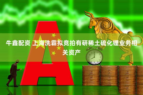 牛鑫配资 上海洗霸拟竞拍有研稀土硫化锂业务相关资产