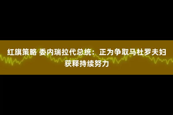 红旗策略 委内瑞拉代总统：正为争取马杜罗夫妇获释持续努力